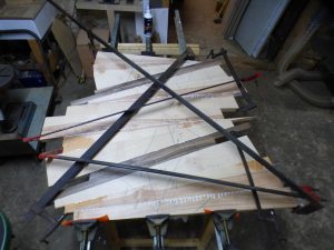 collage des nez de marches en noyer