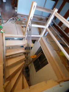 pose de la dernière volée